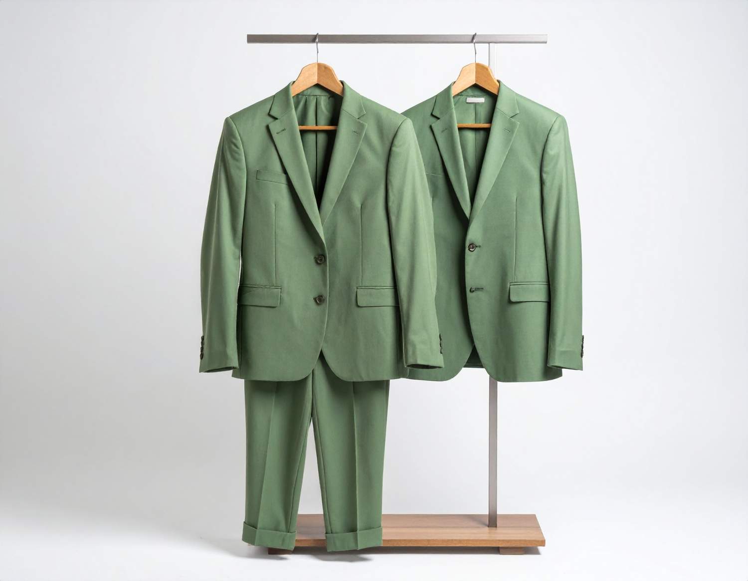 Lightgreenformalmenssuitmadefromsoftnaturallinenorcottontailoredforc 50 KB